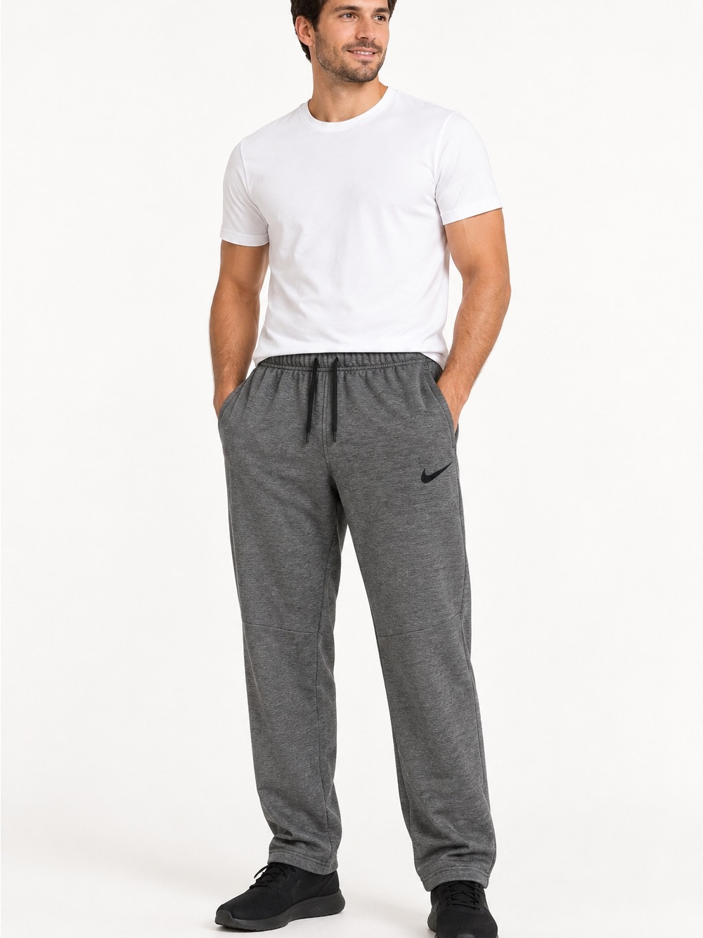 Nike Therma Dri-FIT Training Pants Men’s XXL Gray Fleece 932253-071